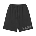 Shear Letter Black Sweat Shorts
