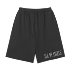 Shear Letter Black Sweat Shorts
