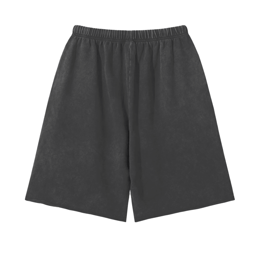 Shear Letter Black Sweat Shorts
